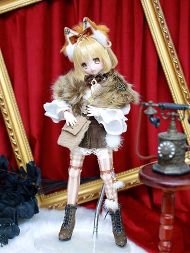 1/4サイズ BJDドール用衣装 スチームパンク洋装 12点 にゃんにゃん名探偵 コスチュームセット かわいいデザイン 人形服 着せ替え 仮装