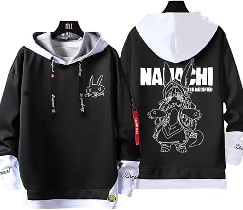 TAOYX(夕方) メイドインアビス パーカー 長袖 リコ レグ ナナチ ミーティ 烈日の黄金郷 日常服 運動パーカー 春夏 フード付き コスプレ 衣装 トップス 防風 肌着 贈り物 プレゼント 上着 コスチューム (4,XL)