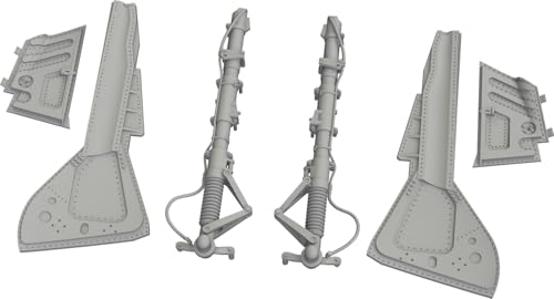 エデュアルド 1/48 ブラッシンシリーズ フォッケウルフ Fw190A-3/4 主脚・カバーセット (エデュアルド用) プラモデル用パーツ EDU6481180 (航空機)