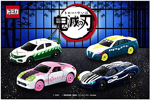 【4台セット】鬼滅の刃トミカ vol.3 不死川 実弥 甘露寺 蜜璃 伊黒 小芭内 宇髄 天元 (4台セット)