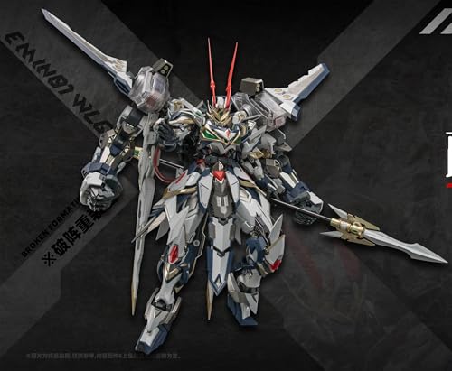 1/72スケール蘭陵王 破陣重装型 プラモデルキット 合金フレーム内蔵 可動色分け済みプラモデルアクションモデル 全高約20cm DIWU INDUSTRY組立キット 置物 おもちゃ プレゼント