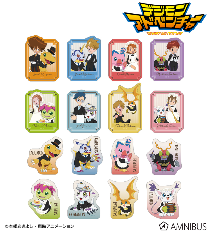 描き下ろし メイド&執事ver. トレーディングダイカットステッカー