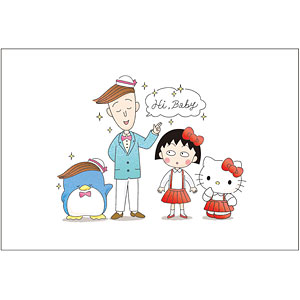 ちびまる子ちゃん×サンリオキャラクターズ ポストカード(ベイビー)