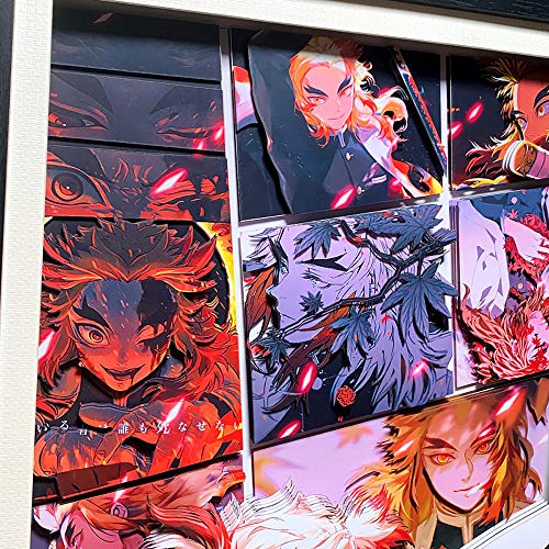 AooCare 鬼滅の刃 竈門炭治郎 禰豆子 画 周辺 グッズ 立体絵 飾り 絵飾り 壁飾り 手作り ３D 立体 プレゼント DIY インテリア オリジナル…