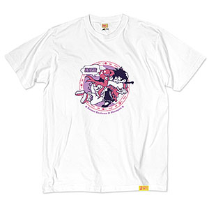 TVアニメ「らんま1/2」第2弾 ポップイラストTシャツ 2(早乙女乱馬 ＆ シャンプー) バニラホワイト XXL