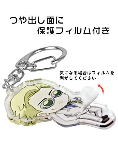LongLongAgo呪術廻戦 キーホルダー アクリル キーチェーン 携帯 鍵 飾り 虎杖悠仁 両面 伏黒 野薔薇 五条悟 真希 狗巻棘 パンダ 七海 アニメペンダント 人気 萌えグッズ 小道具 バッグ 携帯 ストラップ おしゃれ かわいい 軽量 プレゼント ギフト