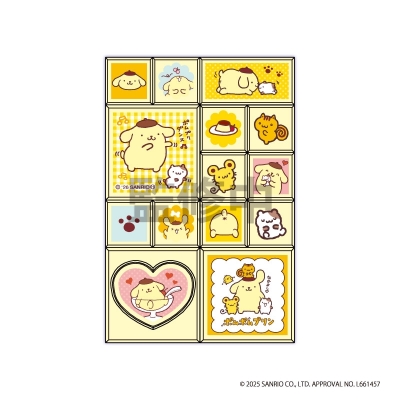 【グッズ-シール】サンリオ キャラクターズ トレーディングミニタイルシール