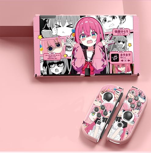 [SENDENG] ぼっち・ざ・ろっく！ 周辺 Switch2 対応 全セット 収納ケース 機収納 スイッチ用 後藤ひとり 伊地知虹夏 山田リョウ 喜多郁代 スイッチ収納ボックス スイッチバッグ 可愛い 軽量 全面保護 収納バッグ 持ち運び 贈り物