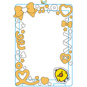 リラックマ クリアデコカードホルダー キイロイトリ