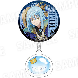 転生したらスライムだった件 アクリルチャーム付き缶バッジ(王様椅子) リムル