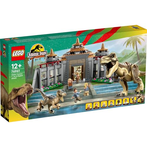 レゴ(LEGO) ジュラシック・ワールド ビジターセンター:T-レックスとラプトルの襲来 おもちゃ 玩具 プレゼント 誕生日 ブロック クリスマス 男の子 女の子 子供 12歳 13歳 14歳 小学生 恐竜 動物 生き物 76961