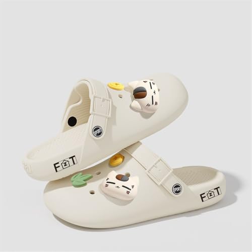 [eeeeArtmonster] 夏目友人帳 サンダル 大人用 可愛い ニャンコ先生 クロックス メンズ レディース クロッグ スリッパ ルームシューズ 女性用 室内履き おしゃれ 滑り止め 静音 春夏秋用 外履き 部屋用 萌えグッズ (約25.5cm,C) [並行輸入品]