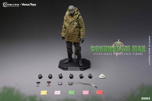 【Tbmodel ]Six Feet Lane Studio x Venus Toys 1/12 アクションフィギュア 男性 素体 ヘッドセット アクションフィギュア SS003