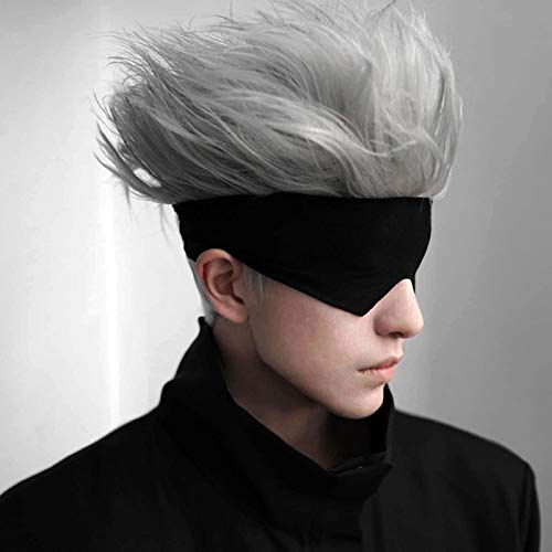 Yiteng 呪術廻戦 五条 悟 アイマスク コスプレ キーホルダー付き ごじょうさとる コスチューム用小物 仮装 変装