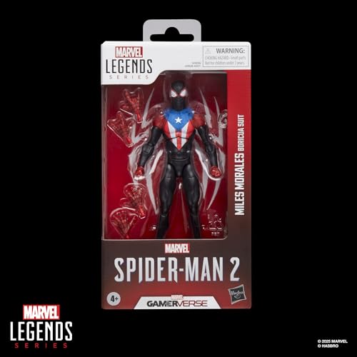 ハズブロ(Hasbro)MARVEL マーベルレジェンドシリーズ ゲーマーバース マイルス・モラレス プボリクアスーツ、『スパイダーマン 2』 のビデオゲームを再現したコレクション用の 15 cm のアクションフィギュア G0836 正規品