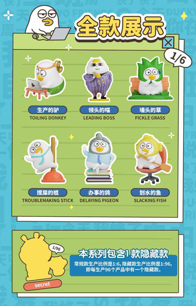 シャオリュウヤー(小劉鴨) プロフェッショナルチームシリーズ ミニブラインドボックス フィギュア 6個入りBOX