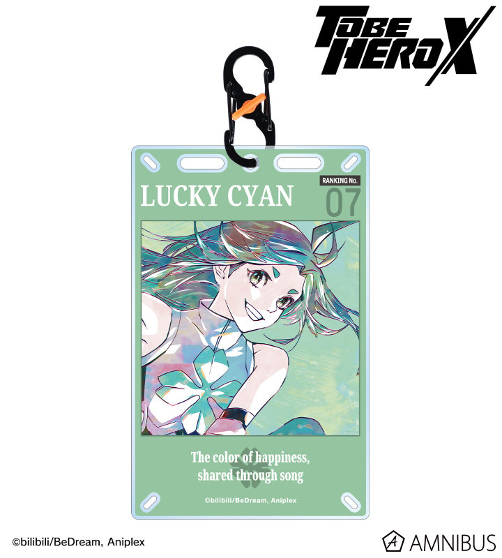 ラッキーシアン Ani-Art カラビナ付きカード型アクリルキーホルダー