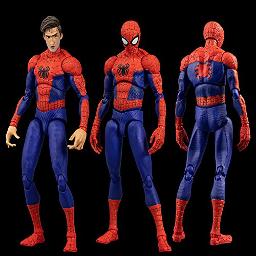 スパイダーマン:スパイダーバース SVアクション ピーター・B・パーカー/スパイダーマン DX版 ノンスケール ABS&PVC製 塗装済み完成品 アクションフィギュア レッド 全高約160mm 4571335883744