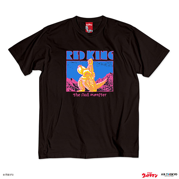 「ウルトラマンシリーズ」 第2弾 アメコミイラストTシャツ 1(レッドキング)ブラックL