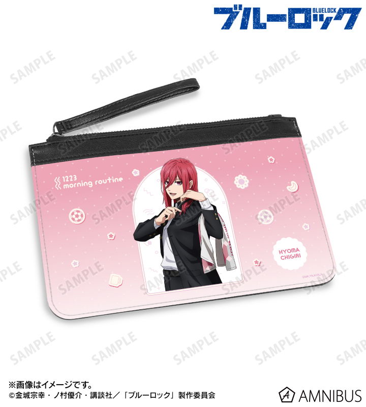 描き下ろし 千切 豹馬 モーニングルーティンver. PUレザーフラットポーチ