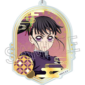 鬼滅の刃 箔押しアクリルキーホルダー 栗花落カナヲ