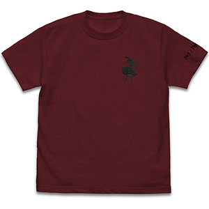 デート・ア・ライブV 時崎狂三 ワンポイント刺繍Tシャツ/BURGUNDY-XL