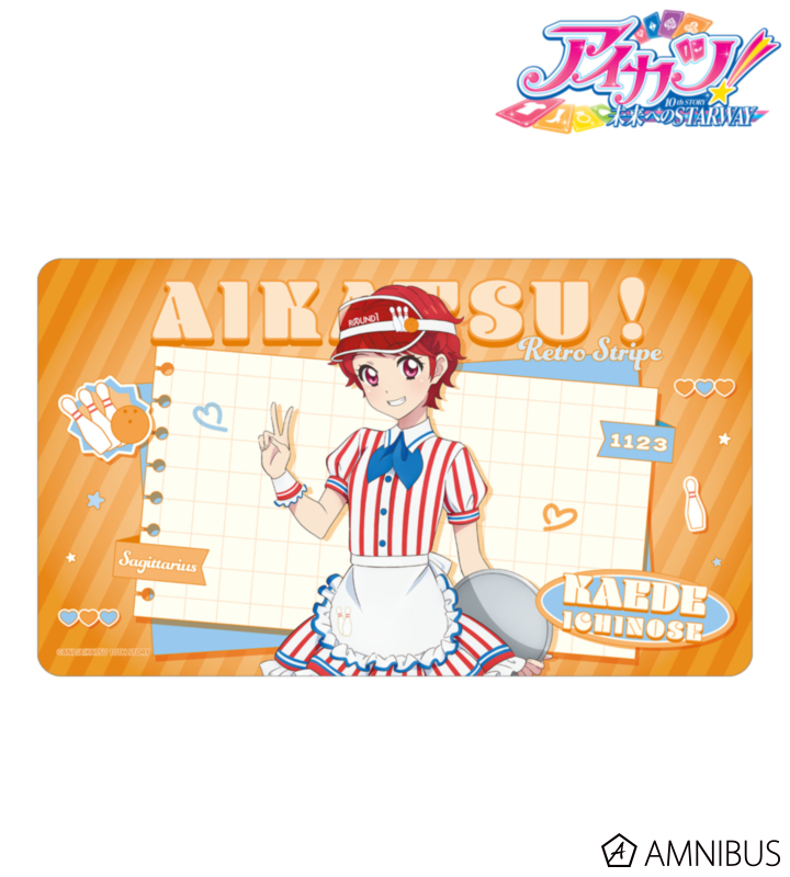 描き下ろし 一ノ瀬かえで レトロストライプver. マルチデスクマット