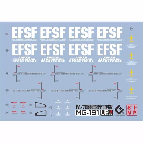 蛍光!! HG RG MG PG RE HiRM ロボット MS ディテールアップ用水転写式デカール (MG 1/100 フルアーマーKa用)