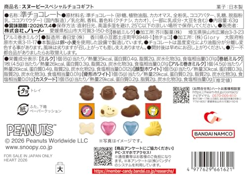 ハート(Heart) スヌーピースペシャルチョコギフト 準チョコレート 食玩/１個