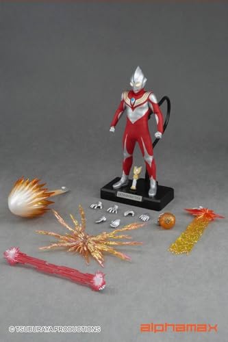 ALPHAMAX フィギュア ウルトラマンティガ アクション ル フィギュア 完成品 フルセット 発光効果付き 日版