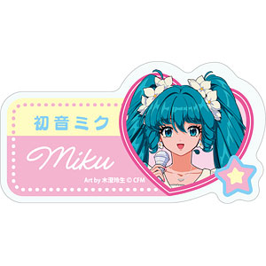 ピアプロキャラクターズ 昭和アイドル ネームバッジ 初音ミク