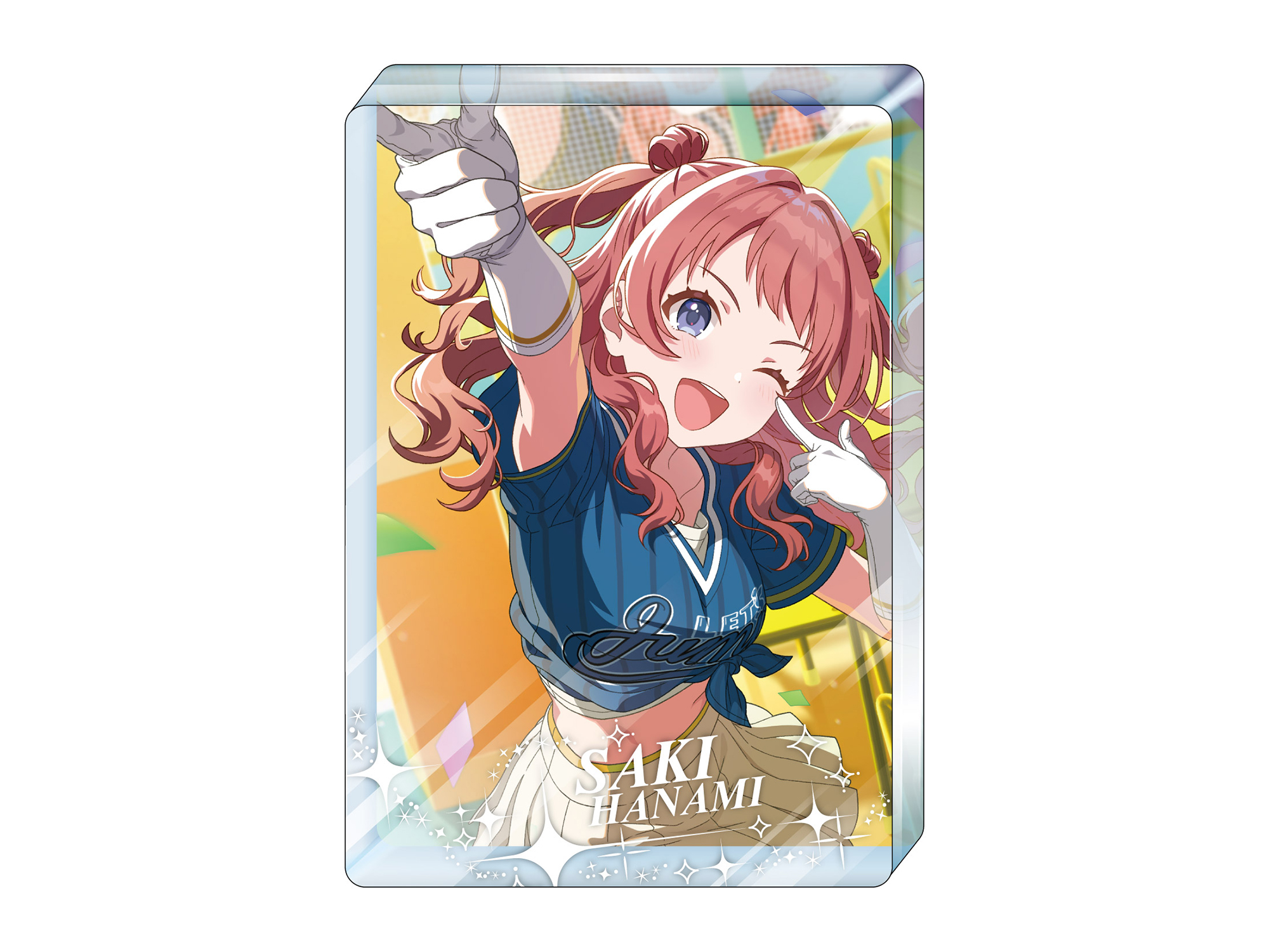 学園アイドルマスター_アクリルブロック 【がむしゃらに行こう!】花海 咲季 Ver.