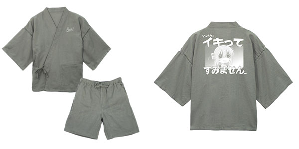アニメ「ぼっち・ざ・ろっく！」 イキってすみません 甚平/利休鼠-中(M～L)[コスパ]【送料無料】《０９月予約》