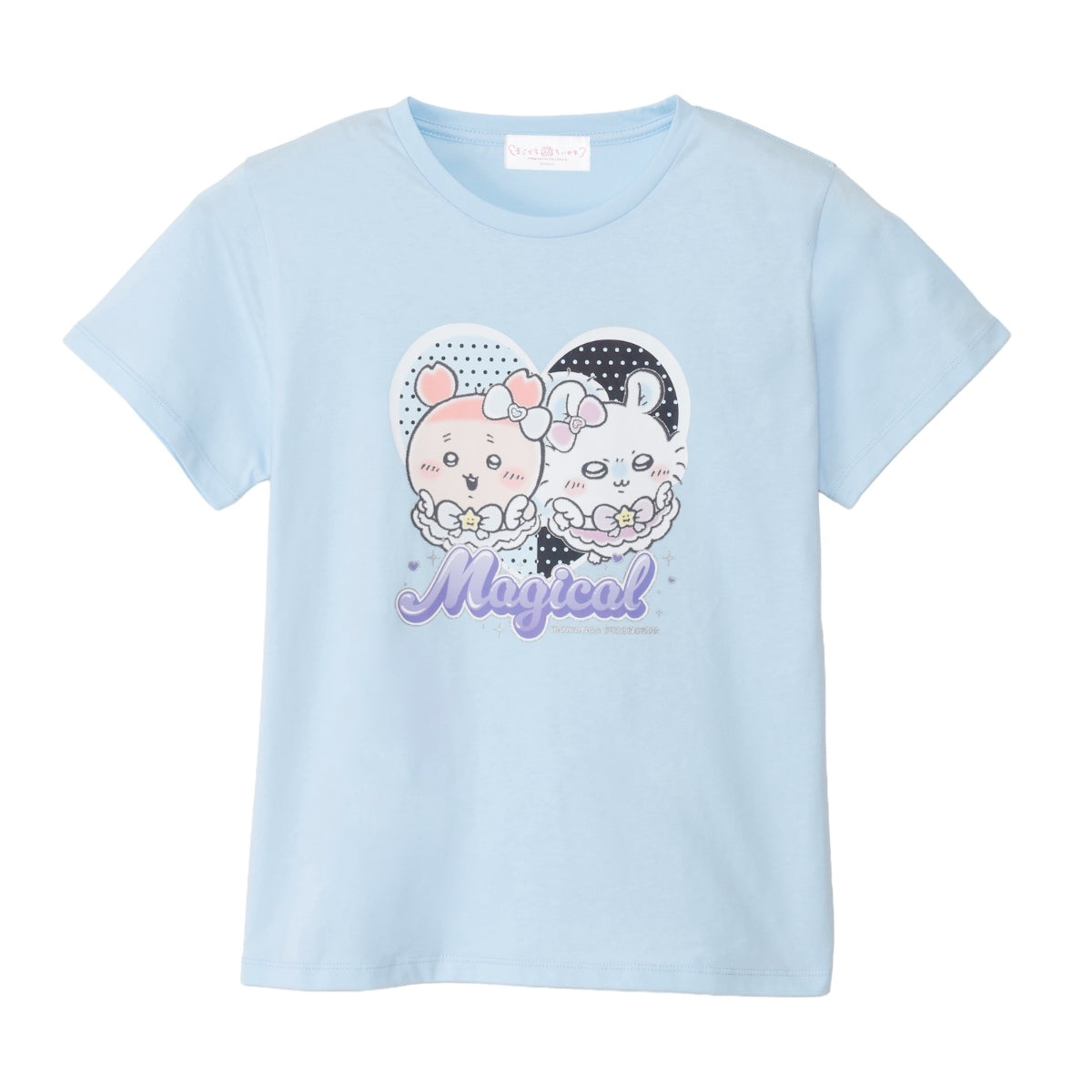 ちいかわ まじかるちいかわ Tシャツ モモンガ&古本屋（キラキラプリント）サックス