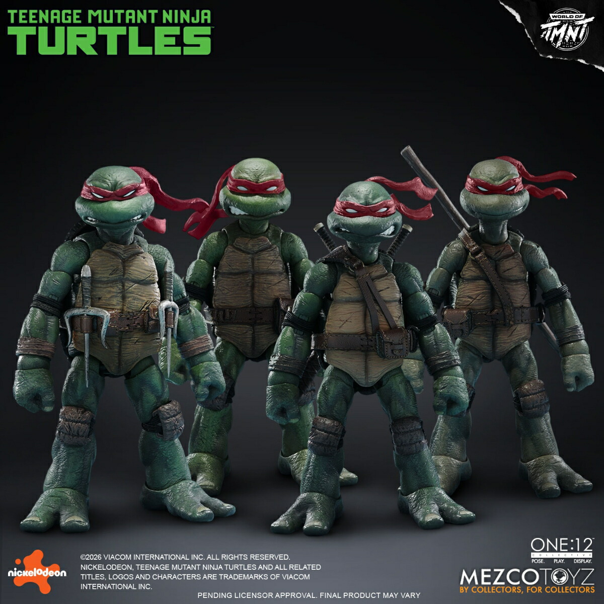 ワン12コレクティブ/ TMNT 『ティーンエイジ・ミュータント・ニンジャ・タートルズ』: タートルズ 1/12 アクションフィギュア ボックスセット リダックス・オブ・オリジナ…