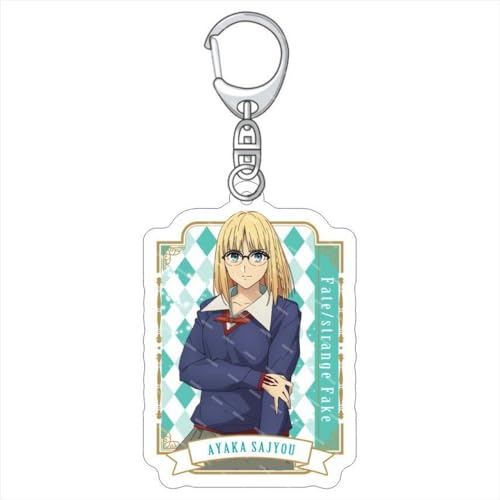 Fate/strange Fake アクリルキーホルダー 周辺ストラップ ペンダントプレゼント コスプレ道具 グッズ 軽量 工芸品 萌えグッズ 誕生日 ギフト 撮影 プレゼント (B) [並行輸入品]