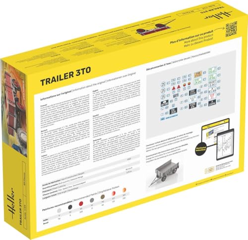 エレール 1/24 4輪貨物 トレーラー 3TO プラモデル プラモデル HE81410 (自動車)