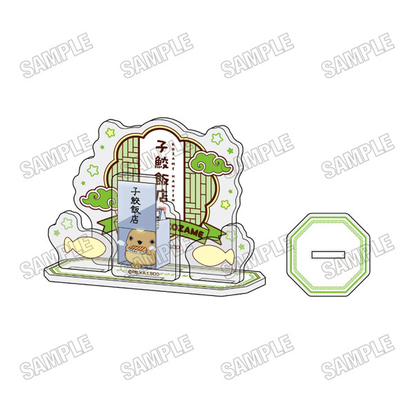 おでかけ子ザメ とかいのおともだち 描き下ろしミニアクリルジオラマ[子鮫飯店ver.B] あんこうちゃん
