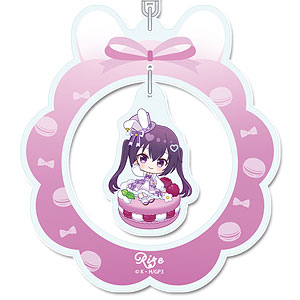 「ご注文はうさぎですか? BLOOM」 ぷちちょこゆらゆらアクリルキーホルダー リゼ マカロンver.