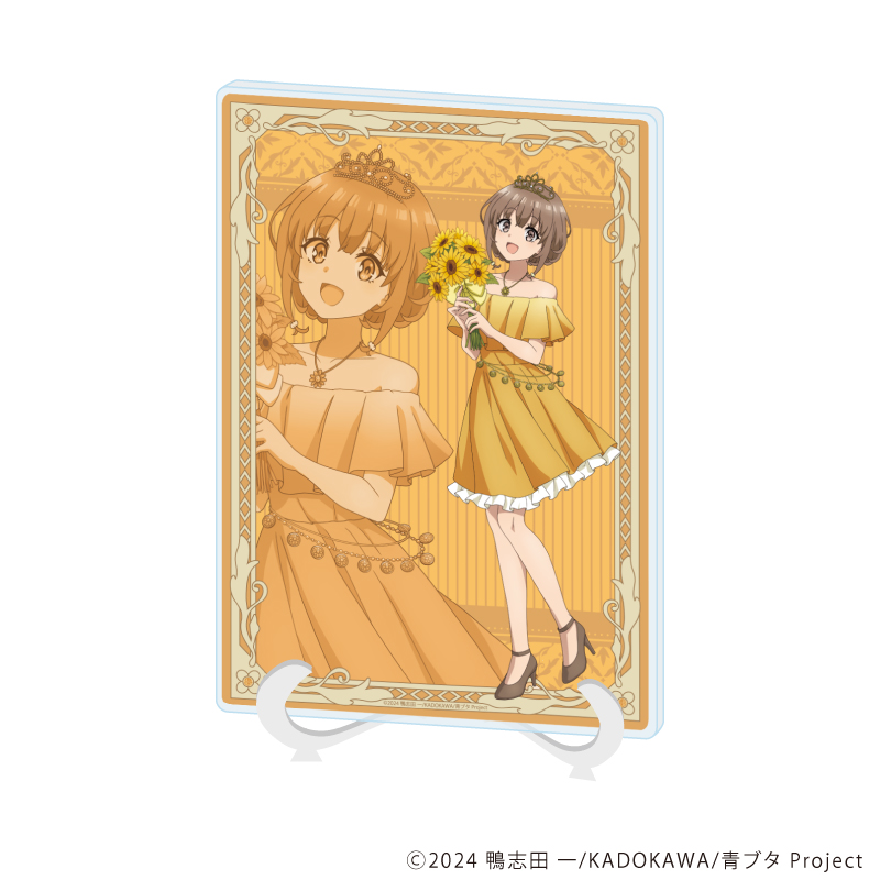 青春ブタ野郎シリーズ_(A5サイズ)_アクリルアートボード08/梓川花楓 フラワードレスver.(描き下ろしイラスト)