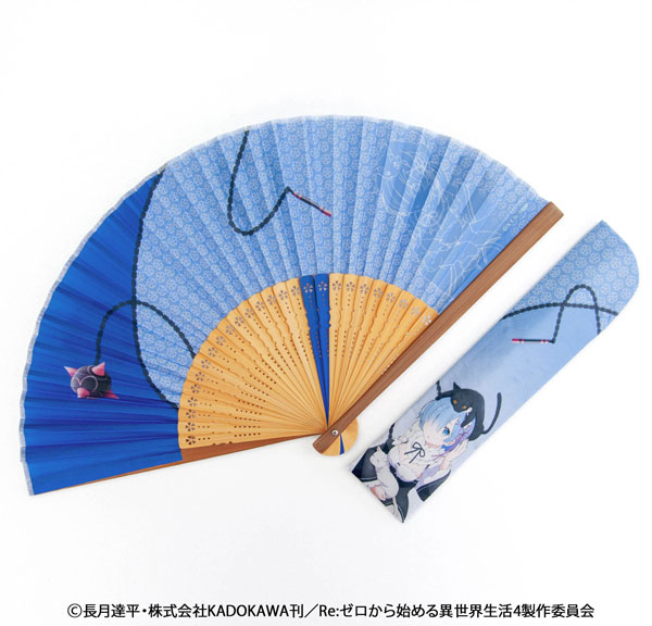 Re：ゼロから始める異世界生活 扇子＆袋セット レム 水色（再販）[舞扇堂]《０７月予約》