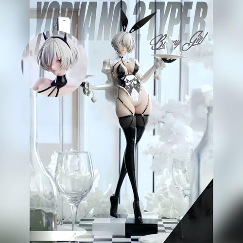 【Toriba 】NieR: Automata 2B バニーガール 約48cm 塗装済み完成品フィギュア 交換用フェイス付き [並行輸入品]