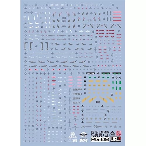(RG 1/144 ガンダムMK-Ⅱエゥーゴ用) HG RG MG PG RE HiRM ロボット プラモデル用水転写式デカール [並行輸入品]