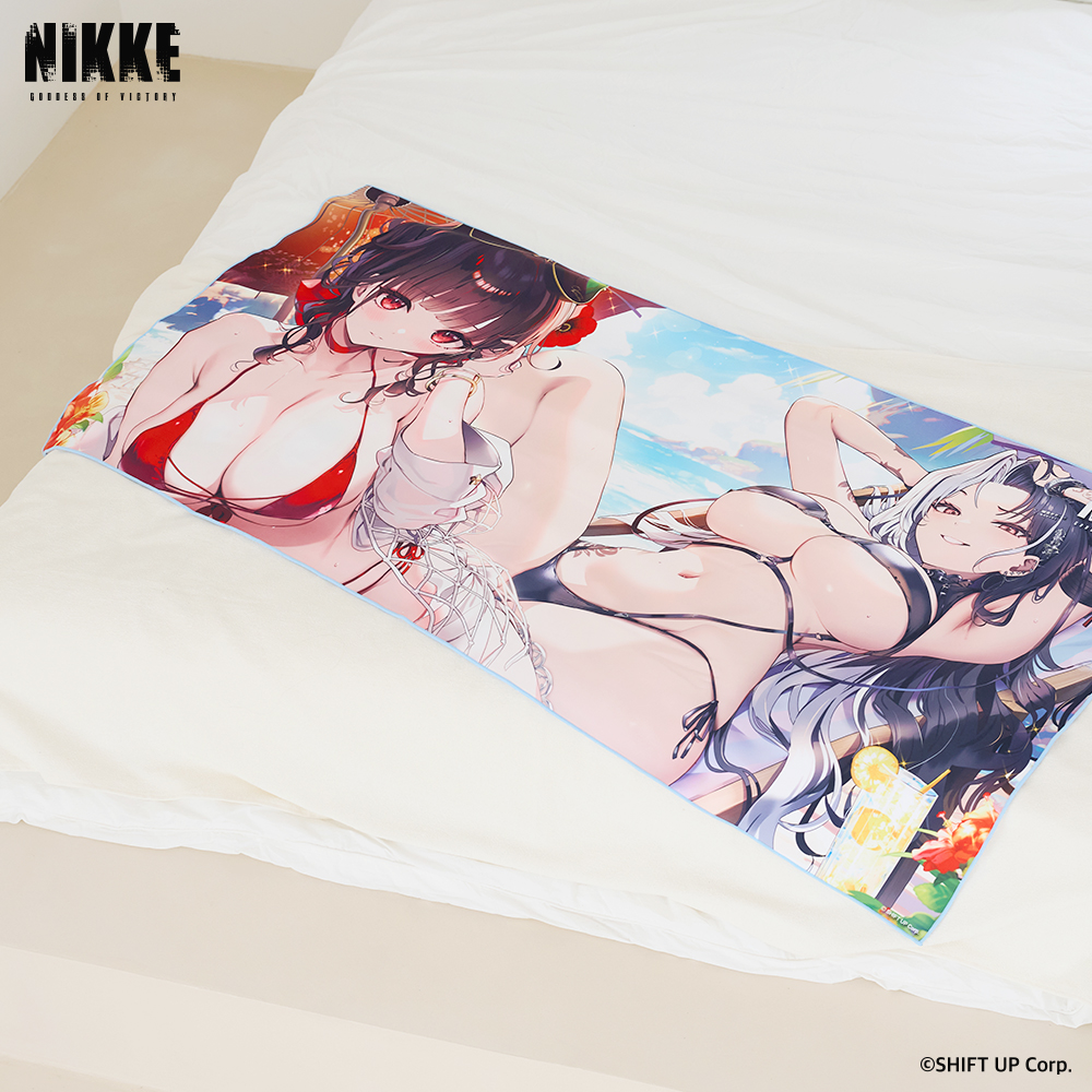 勝利の女神:NIKKE_ビーチタオル サクラ&ロザンナ