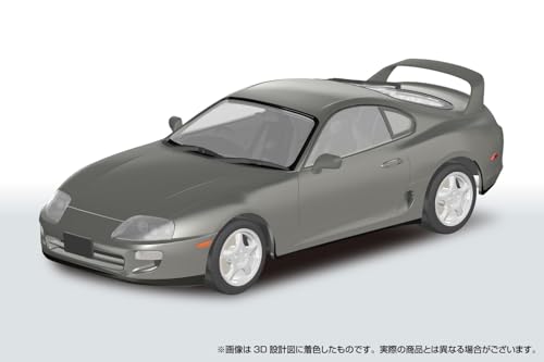 青島文化教材社(AOSHIMA) 楽プラ スナップカー No. 08-GG JZA80 スープラ 1996 グレイッシュグリーンマイカメタリック 1/24スケール 色分け済みプラモデル