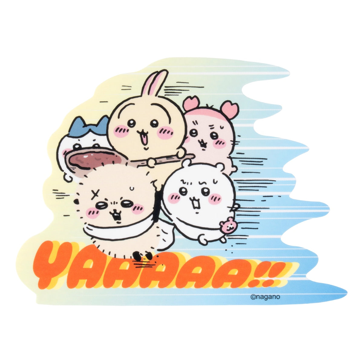 ちいかわ 映画ちいかわ 大きめステッカー(YAAAAA!!)