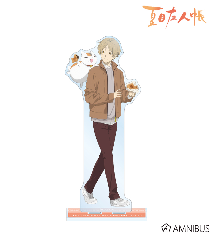 描き下ろしイラスト 夏目貴志&ニャンコ先生 冬の装いver. BIGアクリルスタンド