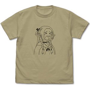ダンジョン飯 マルシルの「こりッごり！！」 Tシャツ/SAND KHAKI-XL