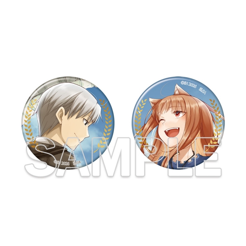 狼と香辛料 原作20周年記念 缶バッジ2個セット キービジュアル