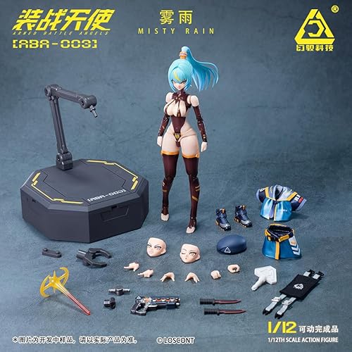 LOSCONT 「装戦天使[アームド バトル エンジェルズ]」シリーズ ABA 003 霧雨[ミスティ レイン] 1/12スケール PVC&ABS&POM&布製 塗装済み可動フィギュア